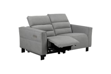 Carpari 2-personers Recliner-sofa 162 cm med Justerbare Nakkestøtter i Stof - Grå - Møbler - Sofaer - Recliner sofaer - 2 personers biografsofa & reclinersofa