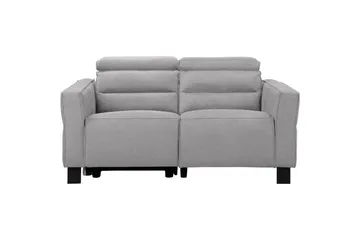Carpari Recliner 2-personers Sofa 162 cm med Justerbare Nakkestøtter i Stof - Grå - Møbler - Sofaer - Recliner sofaer - 2 personers biografsofa & reclinersofa