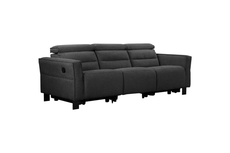 Carpari Reclinersofa 3-sæder - Grå - Møbler - Sofaer - Recliner sofaer - 3 personers biograsofa & reclinersofa