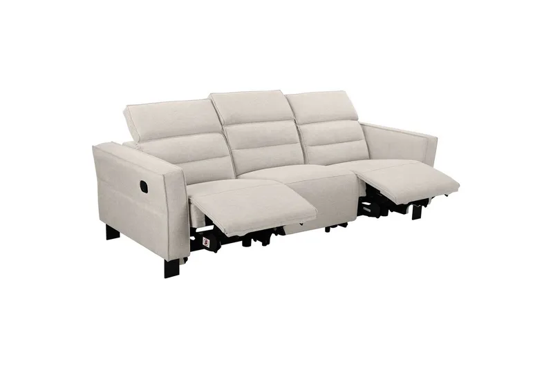 Carpari Reclinersofa 3-sæder - Hvid - Møbler - Sofaer - Recliner sofaer - 3 personers biograsofa & reclinersofa