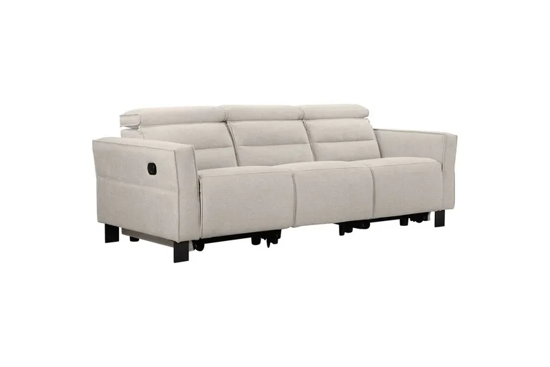 Carpari Reclinersofa 3-sæder - Hvid - Møbler - Sofaer - Recliner sofaer - 3 personers biograsofa & reclinersofa