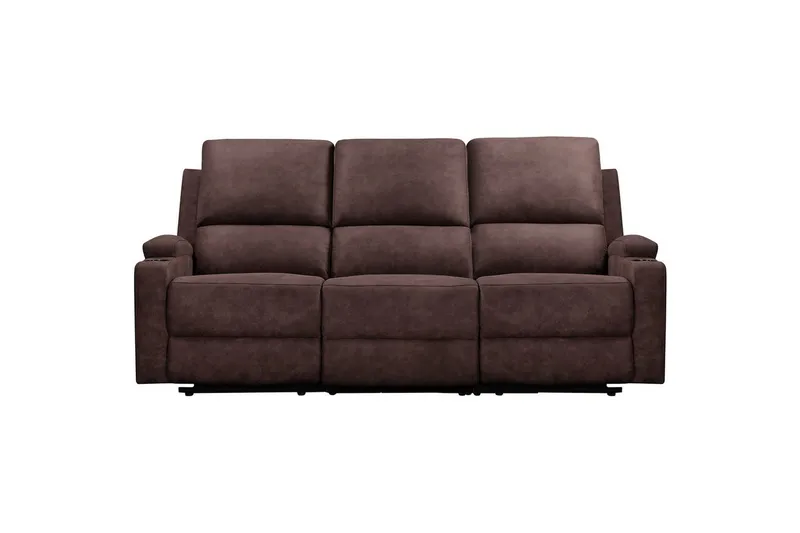 Dallas Reclinersofa 3-sæder, Brun