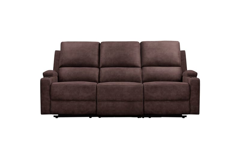 Dallas Reclinersofa 3-sæder, Brun