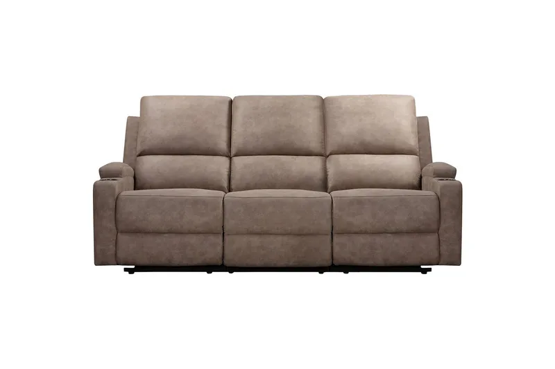 Dallas Reclinersofa 3-sæder, Brun