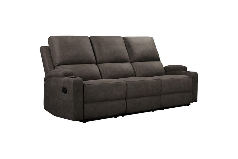 Dallas Reclinersofa 3-sæder - Grå - Møbler - Sofaer - Recliner sofaer - 3 personers biograsofa & reclinersofa