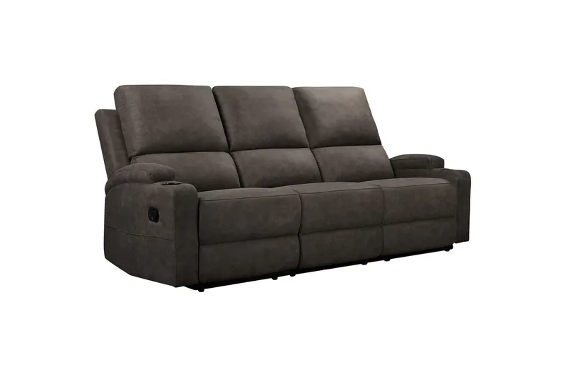 Dallas Reclinersofa 3-sæder - Grå - Møbler - Sofaer - Recliner sofaer - 3 personers biograsofa & reclinersofa