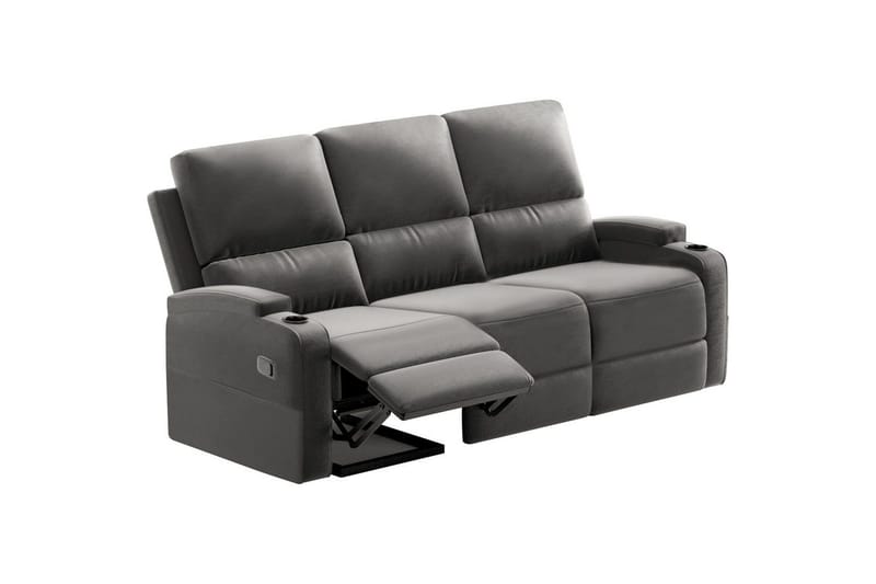 Dallas Reclinersofa 3-sæder - Grå - Møbler - Sofaer - Recliner sofaer
