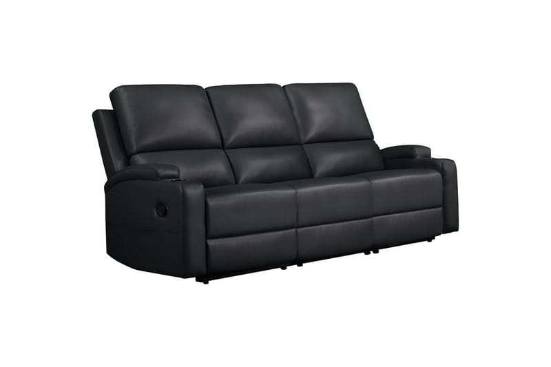 Dallas Reclinersofa 3-sæder - Sort - Møbler - Sofaer - Recliner sofaer - 3 personers biograsofa & reclinersofa