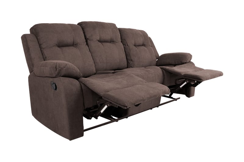 Dixon Reclinersofa 210x95x102 cm Brun - Recliner sofaer - 3 personers biograsofa & reclinersofa - 3 personers sofa