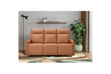 Lugo Recliner Sofa 3-sæders - Brun - Møbler - Sofaer - Recliner sofaer