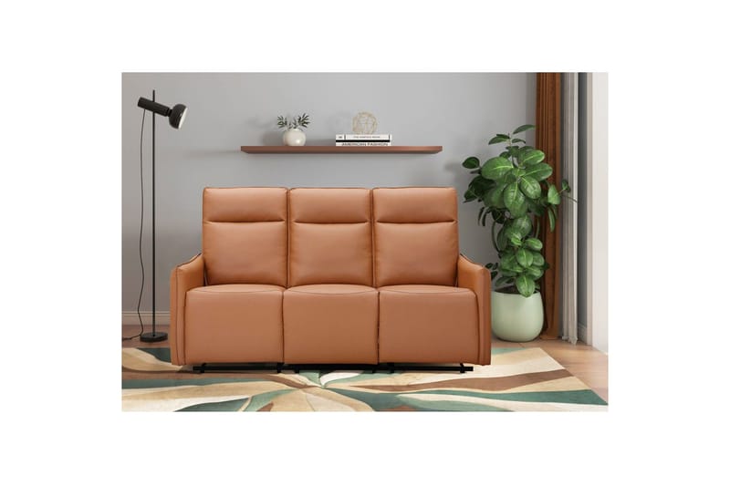 Lugo Recliner Sofa 3-sæders - Brun - Møbler - Sofaer - Recliner sofaer