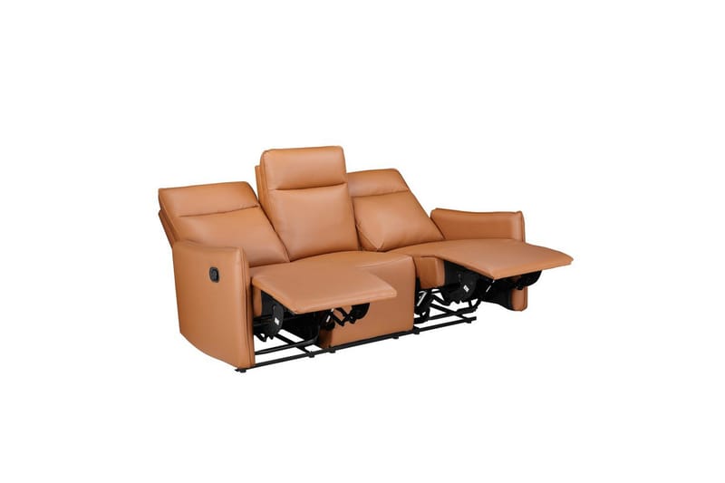 Lugo Recliner Sofa 3-sæders - Brun - Møbler - Sofaer - Recliner sofaer