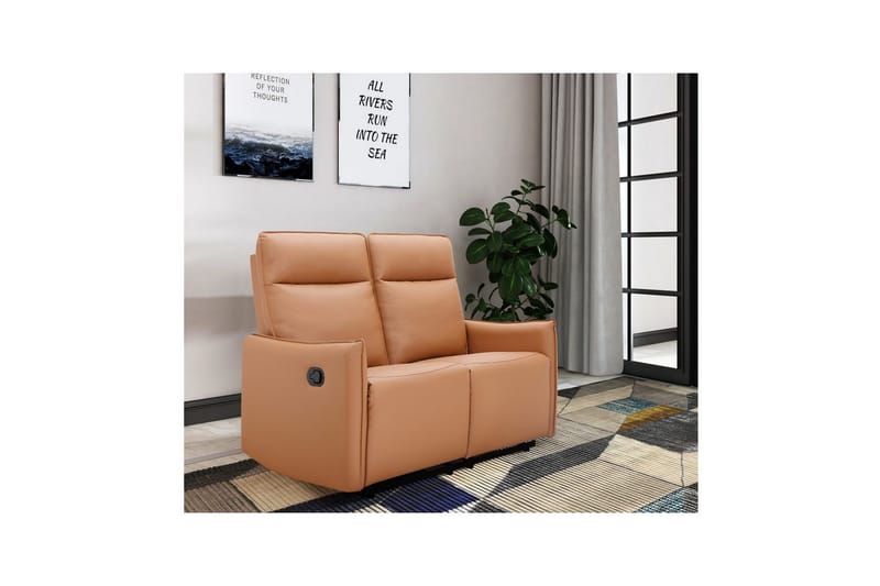 Lugo Reclinersofa 2-sæde - Brun - Møbler - Sofaer - Recliner sofaer - 2 personers biografsofa & reclinersofa