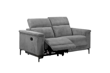 Lund 2-personers Rektangulær Reclinersofa i Manchester - Grå - Møbler - Sofaer - Recliner sofaer - 2 personers biografsofa & reclinersofa