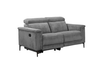 Lund 2-personers Rektangulær Reclinersofa i Manchester - Grå - Møbler - Sofaer - Recliner sofaer - 2 personers biografsofa & reclinersofa
