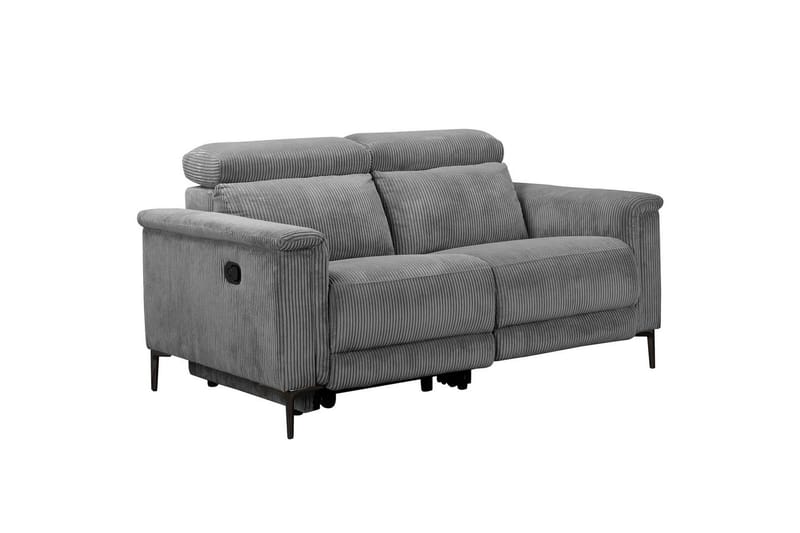Lund Reclinersofa 2-sæder - Grå - Møbler - Sofaer - Recliner sofaer - 2 personers biografsofa & reclinersofa