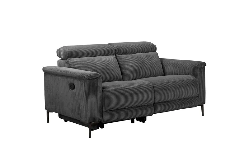 Lund Reclinersofa 2-sæder - Grå - Møbler - Sofaer - Recliner sofaer - 2 personers biografsofa & reclinersofa