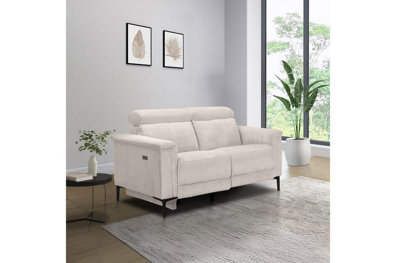 Lund Reclinersofa 2-sæder - Hvid - Møbler - Sofaer - Recliner sofaer - 2 personers biografsofa & reclinersofa