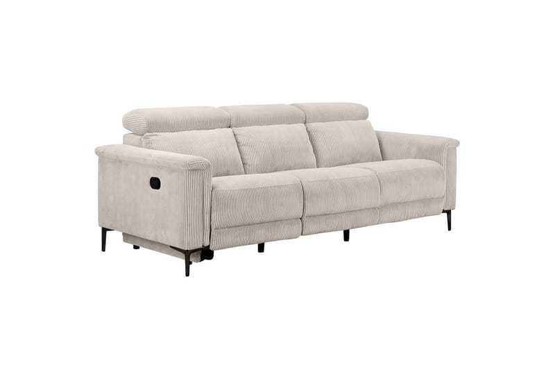 Lund Reclinersofa 3-sæder - Hvid - Møbler - Sofaer - Recliner sofaer - 3 personers biograsofa & reclinersofa