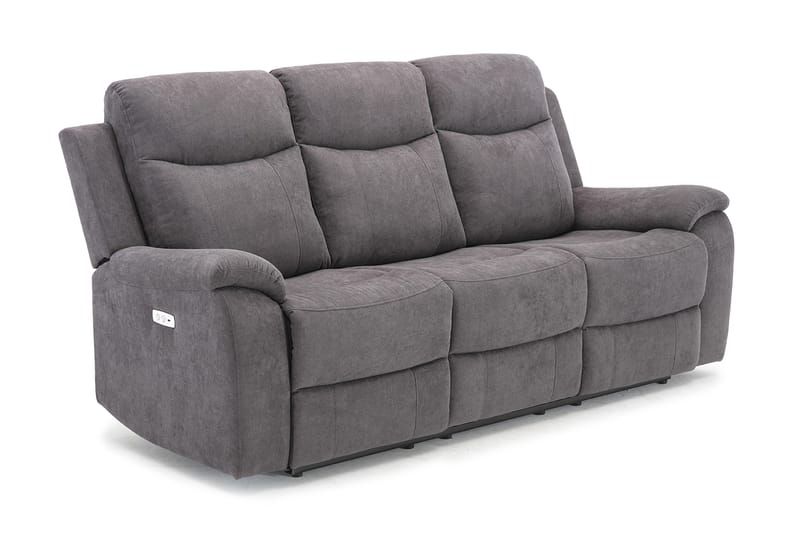 Milo Sofa 3-pers - Grå - 3 personers sofa - 3 personers biograsofa & reclinersofa - Recliner sofaer