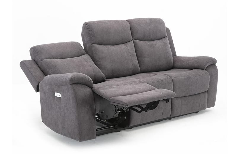 Milo Sofa 3-pers - Grå - 3 personers sofa - 3 personers biograsofa & reclinersofa - Recliner sofaer