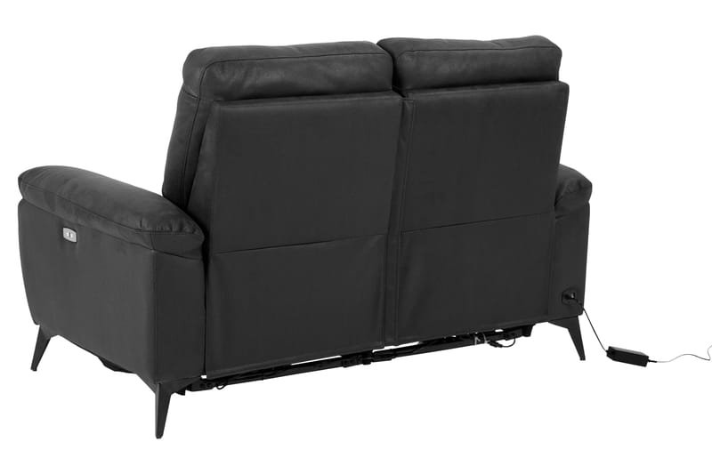 Ranas 2-Pers. Hjørnereclinersofa Elektrisk - Grå/Sort - Møbler - Sofaer - Recliner sofaer