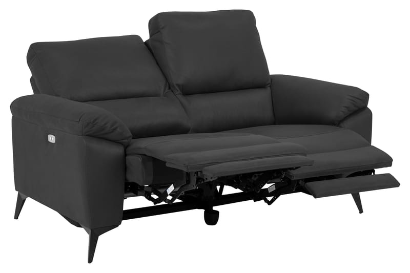 Ranas 2-Pers. Hjørnereclinersofa Elektrisk - Grå/Sort - Møbler - Sofaer - Recliner sofaer