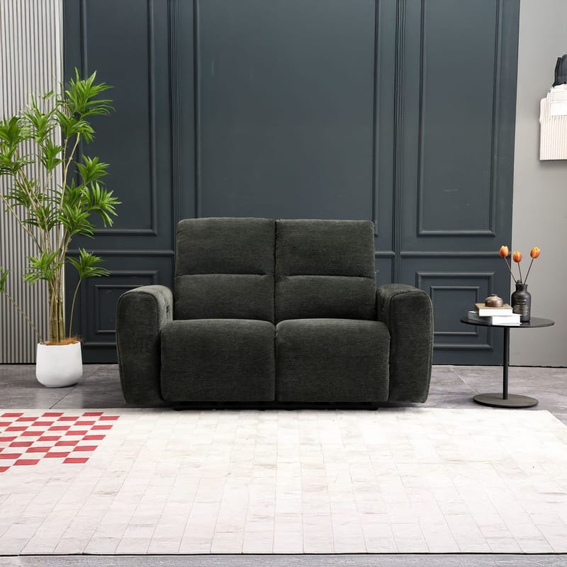 Reclinersofa Ödmark 2-personers med elektrisk mekanisme - grå - Møbler - Sofaer - Recliner sofaer - 2 personers biografsofa & reclinersofa