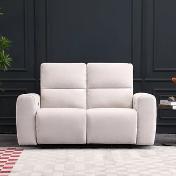 Reclinersofa Ödmark 2-personers med elektrisk mekanisme - lys beige - Møbler - Sofaer - Recliner sofaer - 2 personers biografsofa & reclinersofa