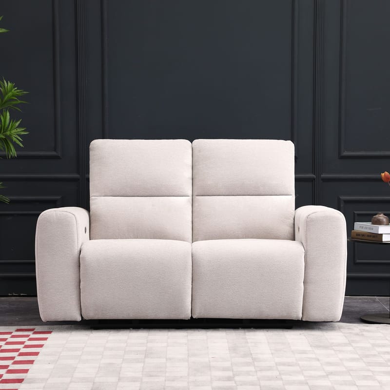 Reclinersofa Ödmark 2-personers med elektrisk mekanisme - lys beige - Møbler - Sofaer - Recliner sofaer - 2 personers biografsofa & reclinersofa
