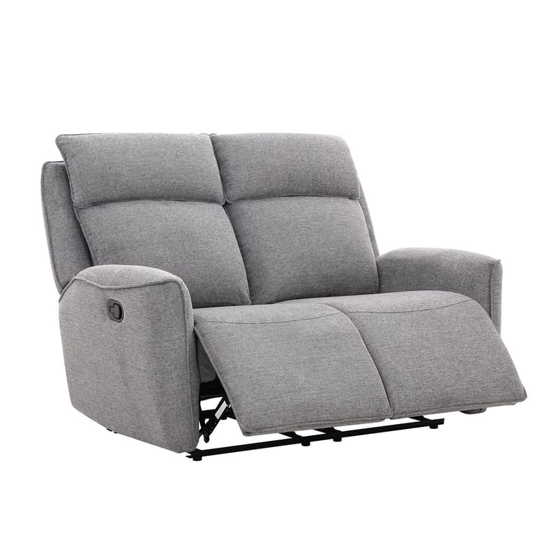 Reclinersofa Östvik 2-personers med manuel mekanisme - grå - Møbler - Sofaer - Recliner sofaer - 2 personers biografsofa & reclinersofa