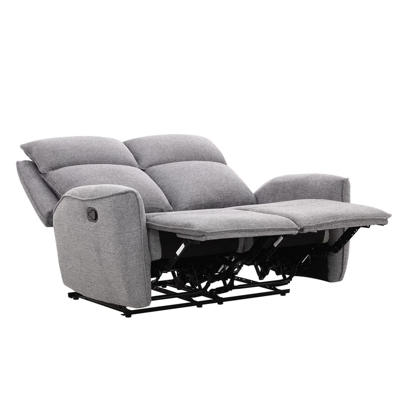 Reclinersofa Östvik 2-personers med manuel mekanisme - grå - Møbler - Sofaer - Recliner sofaer - 2 personers biografsofa & reclinersofa