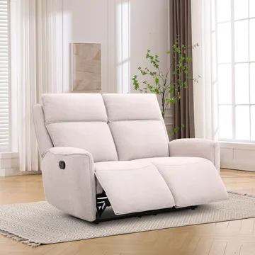 Reclinersofa Östvik 2-personers med manuel mekanisme - beige - Møbler - Sofaer - Recliner sofaer - 2 personers biografsofa & reclinersofa