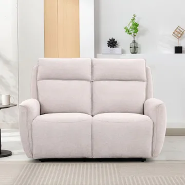 Reclinersofa Östvik 2-personers med manuel mekanisme - beige - Møbler - Sofaer - Recliner sofaer - 2 personers biografsofa & reclinersofa