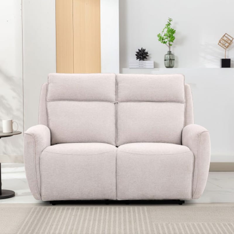 Reclinersofa Östvik 2-personers med manuel mekanisme - beige - Møbler - Sofaer - Recliner sofaer - 2 personers biografsofa & reclinersofa