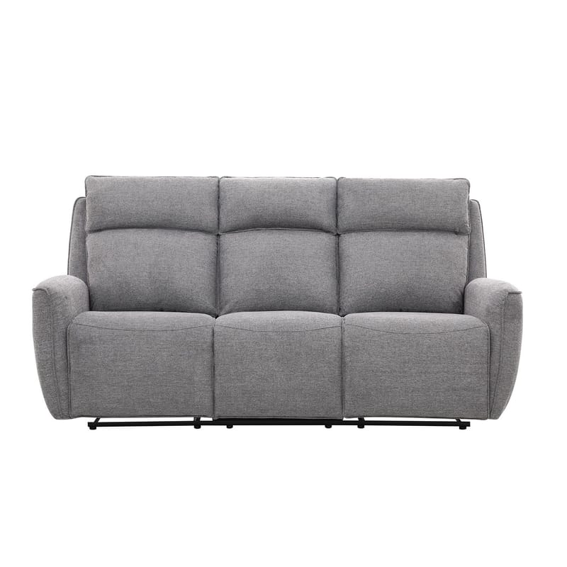 Reclinersofa Östvik 3-personers med manuel mekanisme - grå - Møbler - Sofaer - Recliner sofaer - 3 personers biograsofa & reclinersofa