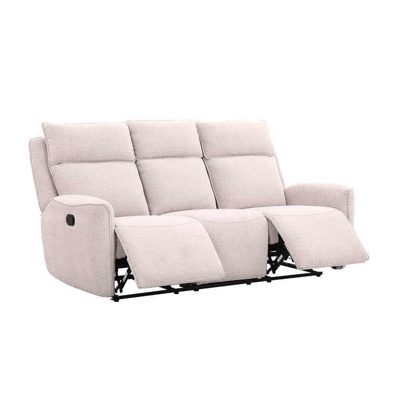 Reclinersofa Östvik 3-personers med manuel mekanisme - beige - Møbler - Sofaer - Recliner sofaer - 3 personers biograsofa & reclinersofa