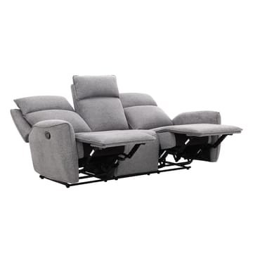 Reclinersofa Östvik 3-personers med manuel mekanisme - grå - Møbler - Sofaer - Recliner sofaer - 3 personers biograsofa & reclinersofa