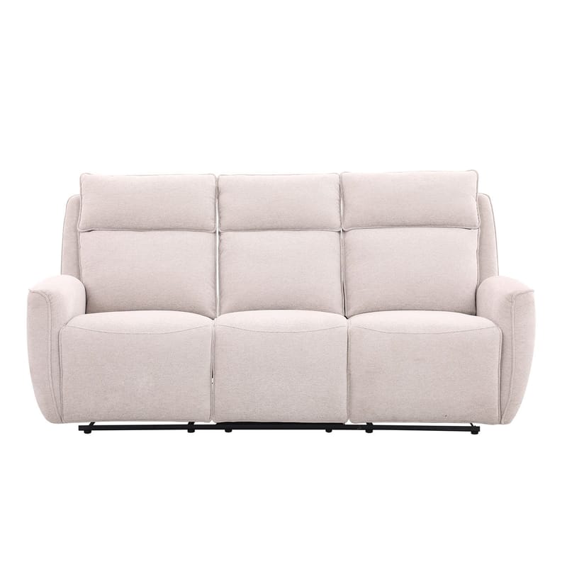 Reclinersofa Östvik 3-personers med manuel mekanisme - beige - Møbler - Sofaer - Recliner sofaer - 3 personers biograsofa & reclinersofa