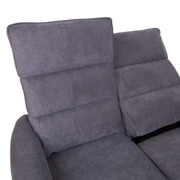 Reclinersofa Dalsor 2-personers med elektrisk mekanisme - Grå - Møbler - Sofaer - Recliner sofaer - 2 personers biografsofa & reclinersofa