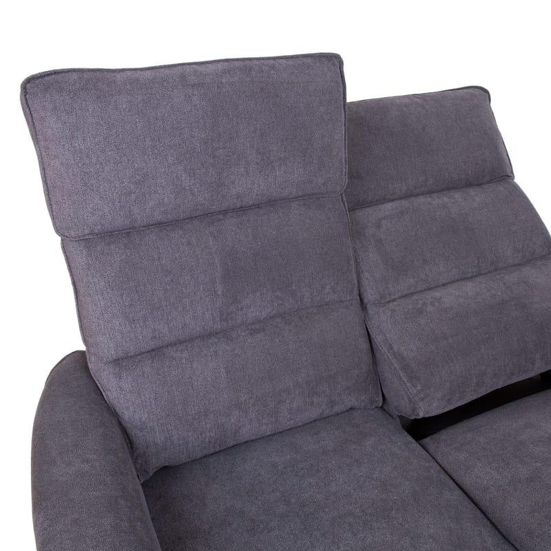 Reclinersofa Dalsor 2-personers med elektrisk mekanisme - Grå - Møbler - Sofaer - Recliner sofaer - 2 personers biografsofa & reclinersofa