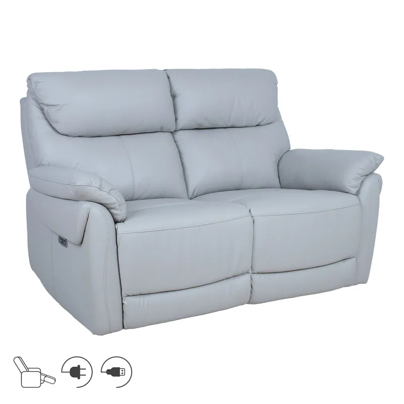 Reclinersofa Dalsor 2-personers med elektrisk mekanisme, Beige