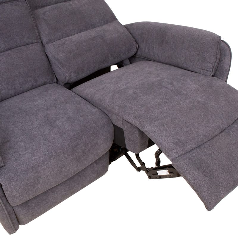 Reclinersofa Dalsor 2-personers med elektrisk mekanisme - Grå - Møbler - Sofaer - Recliner sofaer - 2 personers biografsofa & reclinersofa