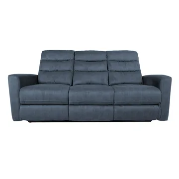 Reclinersofa Darvi 3-personers med elektrisk mekanisme - blå - Møbler - Sofaer - Recliner sofaer - 3 personers biograsofa & reclinersofa