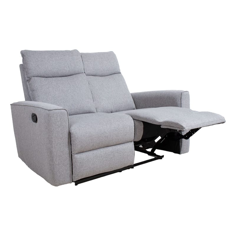 Reclinersofa Fjolna 2-personers med manuel mekanisme - grå - Møbler - Sofaer - Recliner sofaer - 2 personers biografsofa & reclinersofa