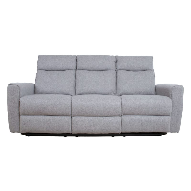 Reclinersofa Fjolna 3-personers med manuel mekanisme - grå - Møbler - Sofaer - Recliner sofaer - 3 personers biograsofa & reclinersofa