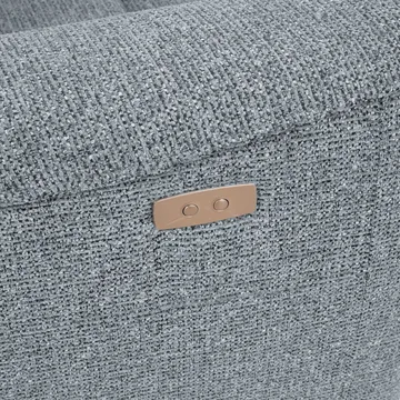 Reclinersofa Glendor 2-personers med elektrisk mekanisme - Blågrå - Møbler - Sofaer - Recliner sofaer - 2 personers biografsofa & reclinersofa