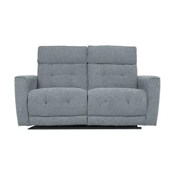 Reclinersofa Glendor 2-personers med elektrisk mekanisme - Blågrå - Møbler - Sofaer - Recliner sofaer - 2 personers biografsofa & reclinersofa