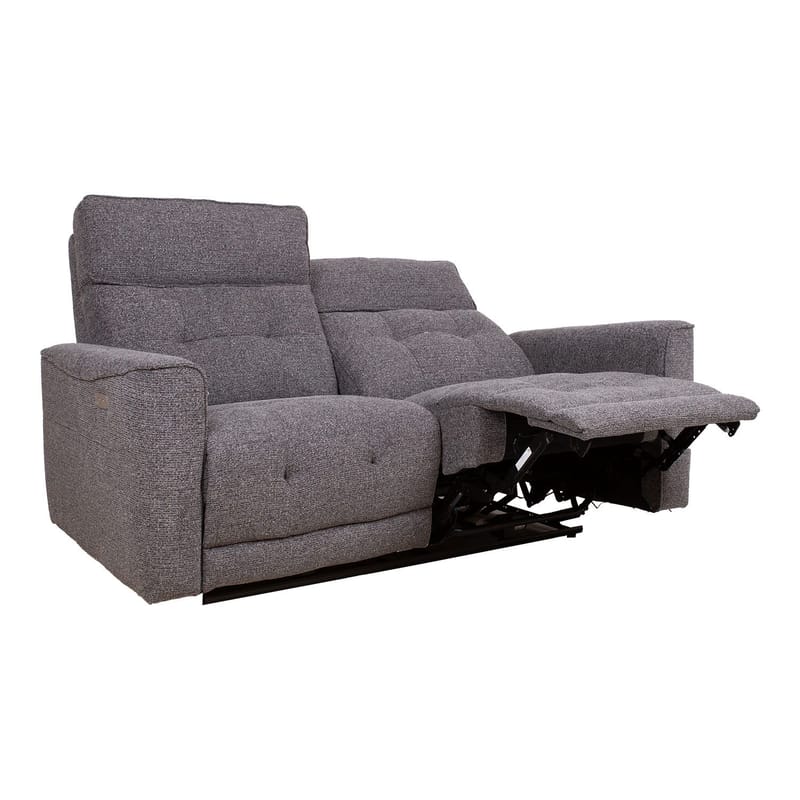 Reclinersofa Glendor 2-personers med elektrisk mekanisme - Grå - Møbler - Sofaer - Recliner sofaer - 2 personers biografsofa & reclinersofa