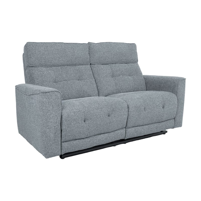 Reclinersofa Glendor 2-personers med elektrisk mekanisme, Blågrå